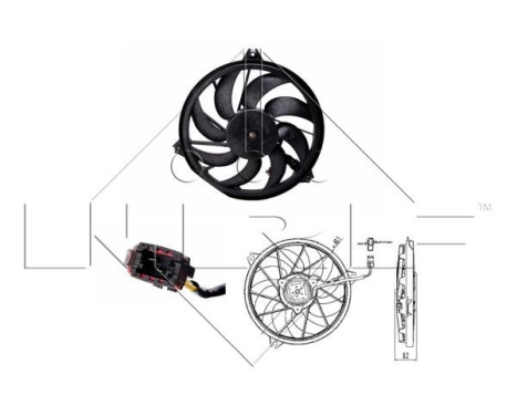 Cooling fan wheel