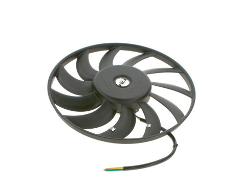 Electric motor, radiator fan