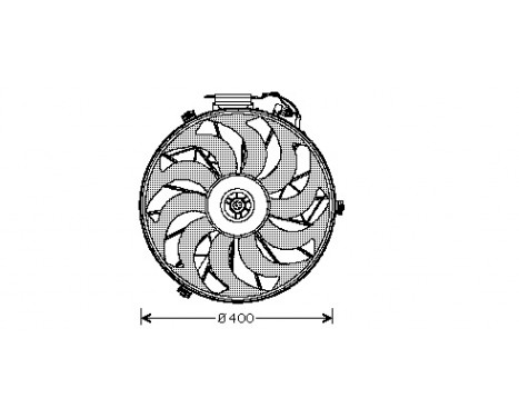 Fan, A/C condenser 0640752 International Radiators, Image 2