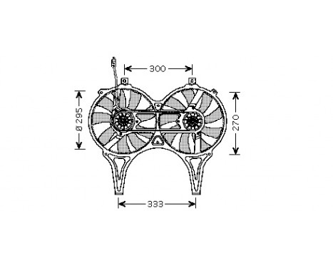 Fan, A/C condenser 3028753 International Radiators, Image 2