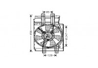Fan, A/C condenser 3305751 International Radiators