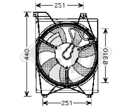 Fan, condenser, air conditioning 8654109 Diederichs, Image 2