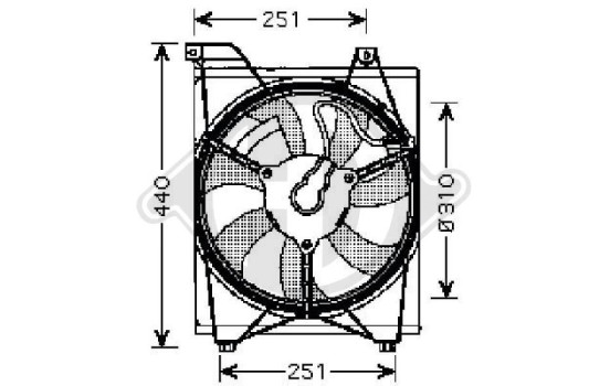 Fan, condenser, air conditioning 8654109 Diederichs
