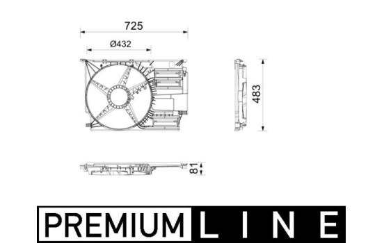 Fan housing CFS 30 000P Mahle