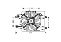 Fan, radiator 0147746 International Radiators