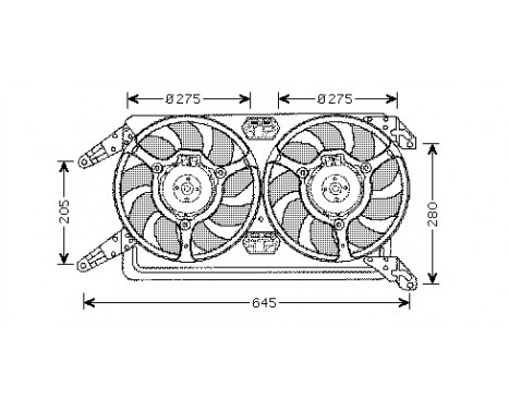 Fan, radiator 0156752 International Radiators
