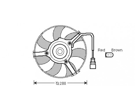 Fan, radiator 0315747 International Radiators, Image 2