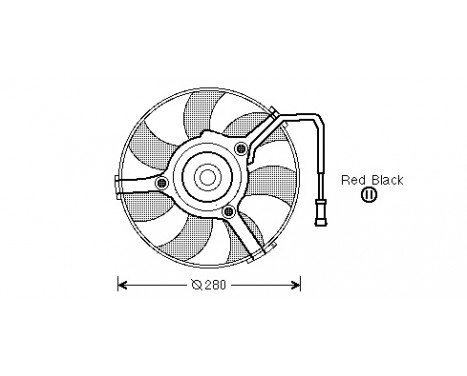 Fan, radiator 0323747 International Radiators, Image 2