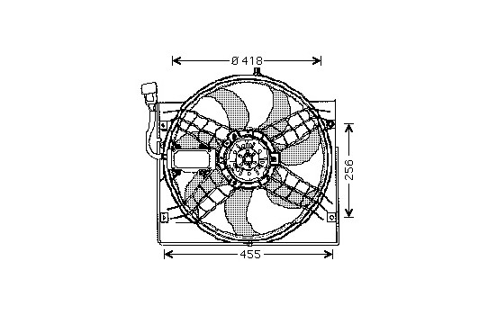 Fan, radiator 0646747 International Radiators, Image 2