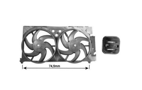 Fan, radiator 0903751 International Radiators