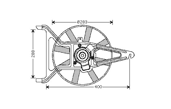 Fan, radiator 0950746 International Radiators, Image 2
