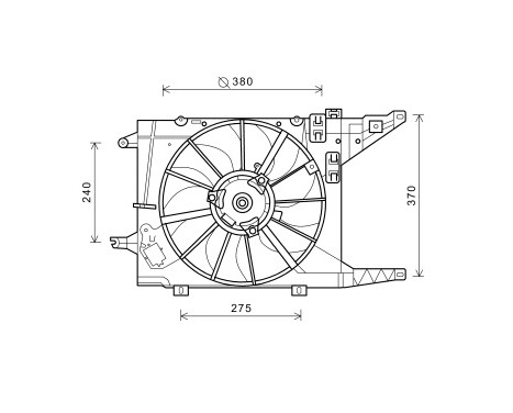 Fan, radiator 1514747 International Radiators, Image 2