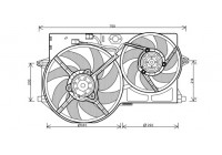 Fan, radiator 1610749 International Radiators