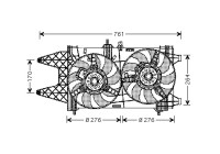 Fan, radiator 1620749 International Radiators