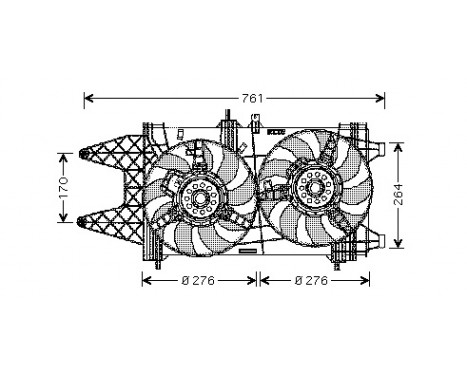 Fan, radiator 1620749 International Radiators