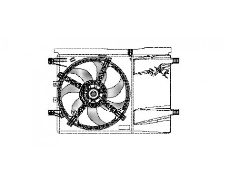 Fan, radiator 1624746 International Radiators, Image 2