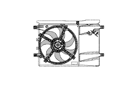 Fan, radiator 1624746 International Radiators, Image 2