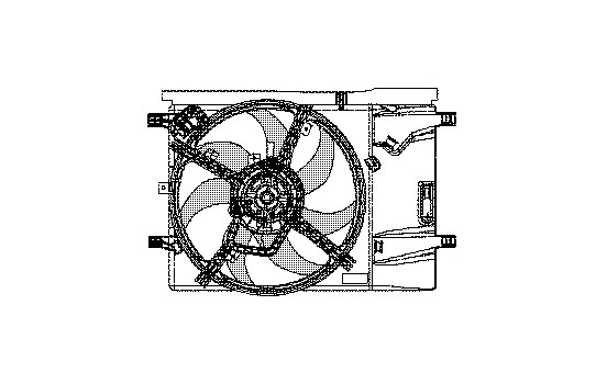 Fan, radiator 1624747 International Radiators, Image 2