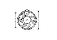 Fan, radiator 1625745 International Radiators