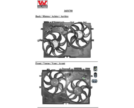 Fan, radiator 1651750 International Radiators, Image 2