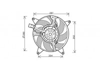 Fan, radiator 1708747 International Radiators