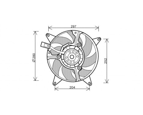 Fan, radiator 1708747 International Radiators