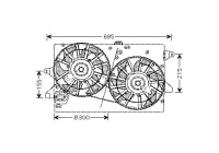 Fan, radiator 1825749 International Radiators