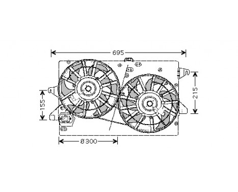 Fan, radiator 1825749 International Radiators