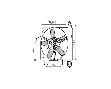 Fan, radiator 1831746 International Radiators