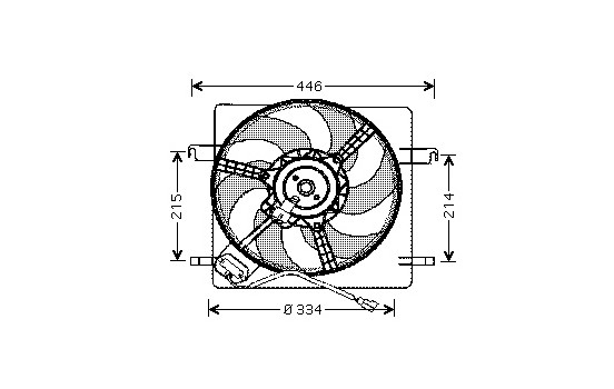 Fan, radiator 1865746 International Radiators, Image 2
