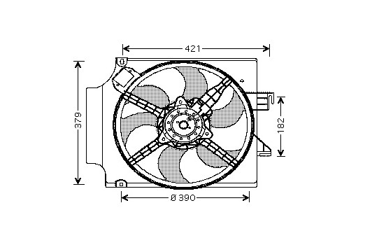 Fan, radiator 1898746 International Radiators, Image 2