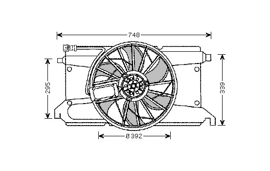 Fan, radiator 2735747 International Radiators, Image 2