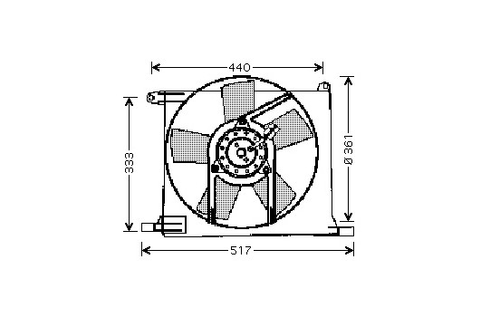 Fan, radiator 3734746 International Radiators