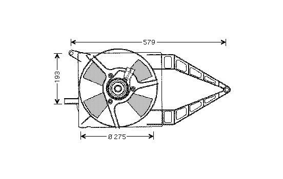 Fan, radiator 3776747 International Radiators