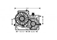 Fan, radiator 3781749 International Radiators