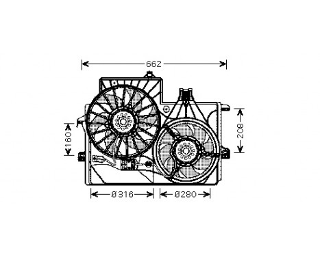 Fan, radiator 3781749 International Radiators