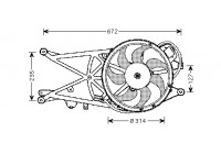 Fan, radiator 3781751 International Radiators