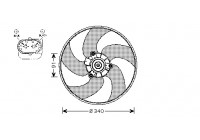 Fan, radiator 4028745 International Radiators