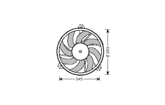 Fan, radiator 4028748 International Radiators