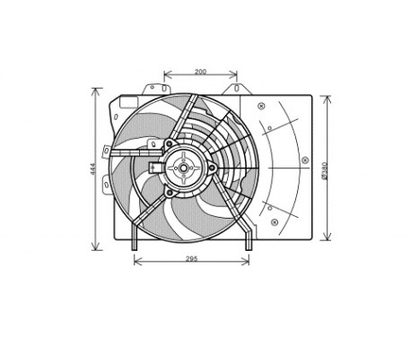 Fan, radiator 4029748 International Radiators, Image 2