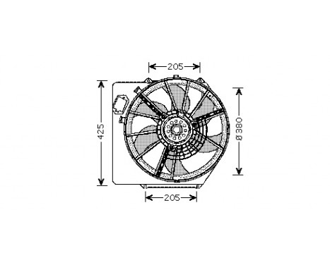 Fan, radiator 4310748 International Radiators, Image 2