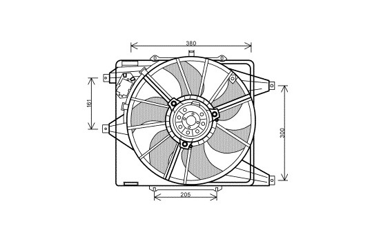Fan, radiator 4339746 International Radiators