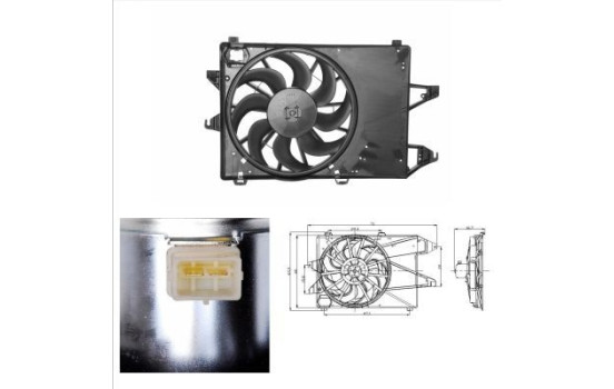 Fan, radiator 47002 NRF