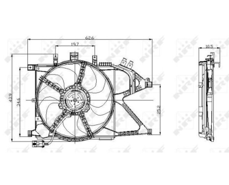 Fan, radiator 47012 NRF, Image 3