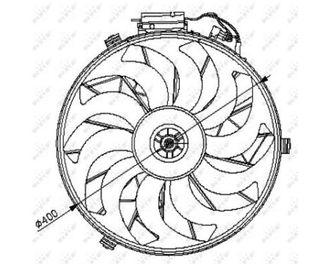 Fan, radiator 47028 NRF