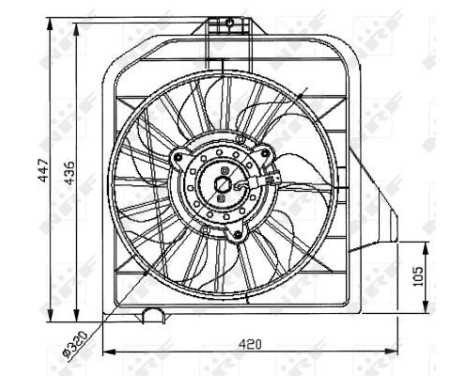 Fan, radiator 47032 NRF, Image 4
