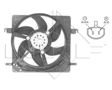 Fan, radiator 47037 NRF, Image 2