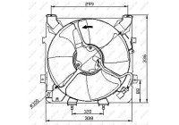 Fan, radiator 47041 NRF