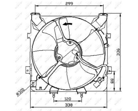 Fan, radiator 47041 NRF