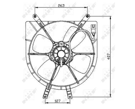 Fan, radiator 47042 NRF, Image 5
